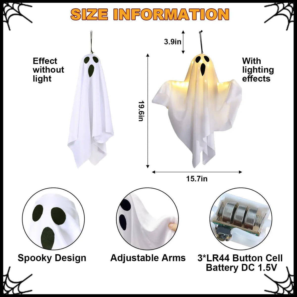 Fantome d'Halloween LED