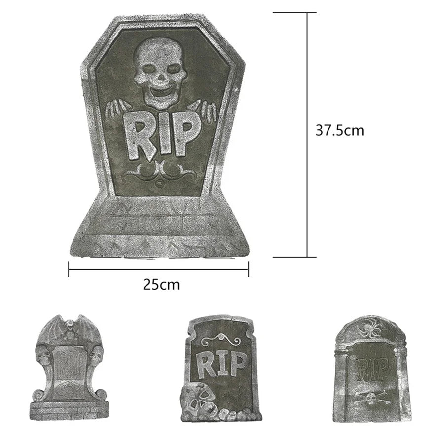 Pierre Tombale pour Halloween + Toile d'araignée