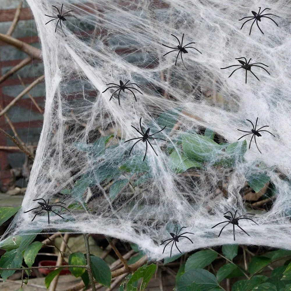 Pierre Tombale pour Halloween + Toile d'araignée